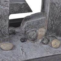 Kamerfontein met LED-licht polyresin 5