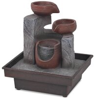 Kamerfontein met LED-verlichting polyresin 3