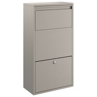 Pakketbrievenbus met slot Roestig 44 x 22 x 82 cm Cortenstaal 4