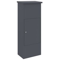 Pakketbrievenbus met slot Antraciet 44,5 x 29 x 110,5 cm Staal 2