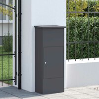Pakketbrievenbus met slot Antraciet 44,5 x 29 x 110,5 cm Staal 3
