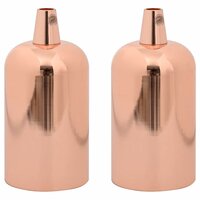 Lampfitting 2 stuks ros&amp;eacute;goud E27 2