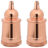 Lampfitting 2 stuks ros&amp;eacute;goud E27 2