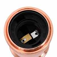 Lampfitting 2 stuks ros&amp;eacute;goud E27 6
