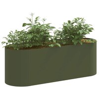 Verhoogd Tuinbed Olijfgroen 120 x 40 x 40 cm 3
