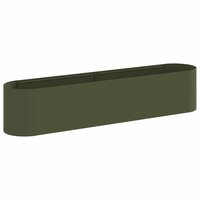 Verhoogd Tuinbed Olijfgroen 200 x 40 x 40 cm 2