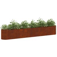 Verhoogd Tuinbed weervast staal 280 x 40 x 40 cm 3