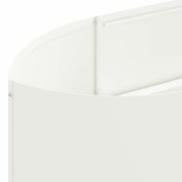 Verhoogd Tuinbed Wit 220 x 40 x 40 cm Staal 6