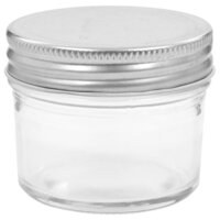 Jampotten met zilverkleurige deksels 48 st 110 ml glas 4