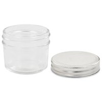 Jampotten met zilverkleurige deksels 96 st 110 ml glas 5