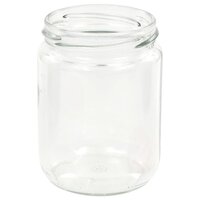 Jampotten met wit met rode deksels 48 st 230 ml glas 5