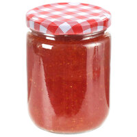 Jampotten met wit met rode deksels 96 st 230 ml glas 3