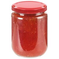 Jampotten met rode deksels 96 st 230 ml glas 3