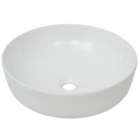 Wastafel rond wit 41,5x13,5 cm keramiek 2