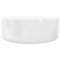 Wastafel rond wit 40x15 cm keramiek 5