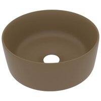 Wastafel rond 40x15 cm keramiek matcr&amp;egrave;me 2