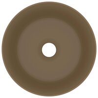 Wastafel rond 40x15 cm keramiek matcr&amp;egrave;me 3