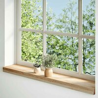 Vensterbanken 2 st onbehandeld 90x15x2 cm massief eikenhout 2