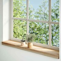 Vensterbanken 2 st onbehandeld 100x15x2 cm massief eikenhout 2