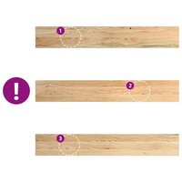 Vensterbanken 2 st onbehandeld 100x15x2 cm massief eikenhout 7