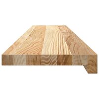 Vensterbanken 2 st onbehandeld 100x20x2 cm massief eikenhout 5