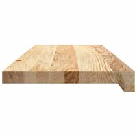 Vensterbanken 2 st onbehandeld 70x25x2 cm massief eikenhout 5
