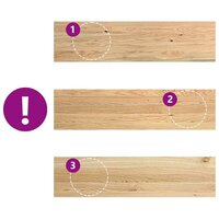 Vensterbanken 2 st onbehandeld 100x30x2 cm massief eikenhout 7