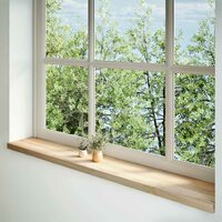 Vensterbanken 2 st onbehandeld 160x30x2 cm massief eikenhout 2
