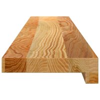 Vensterbanken 2 st 100x15x2 cm massief eikenhout lichtbruin 5