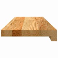 Vensterbanken 2 st 70x20x2 cm massief eikenhout lichtbruin 5