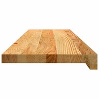 Vensterbanken 2 st 90x25x2 cm massief eikenhout lichtbruin 5