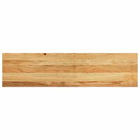 Vensterbanken 2 st 100x25x2 cm massief eikenhout lichtbruin 6