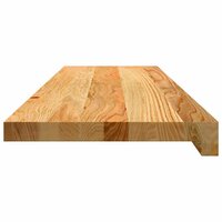 Vensterbanken 2 st 90x30x2 cm massief eikenhout lichtbruin 5