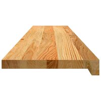 Vensterbanken 2 st 120x30x2 cm massief eikenhout lichtbruin 5