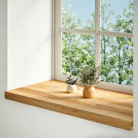 Vensterbanken 2 st 90x40x2 cm massief eikenhout lichtbruin 2