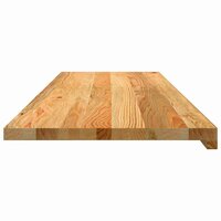 Vensterbanken 2 st 120x40x2 cm massief eikenhout lichtbruin 5