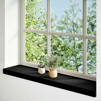 Vensterbanken 2 st 70x20x2 cm massief eikenhout bruin-zwart 2