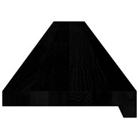 Vensterbanken 2 st 160x20x2 cm massief eikenhout bruin-zwart 5