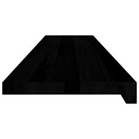 Vensterbanken 2 st 120x25x2 cm massief eikenhout bruin-zwart 5