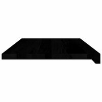 Vensterbanken 2 st 70x40x2 cm massief eikenhout bruin-zwart 5