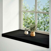 Vensterbanken 2 st 80x40x2 cm massief eikenhout bruin-zwart 2