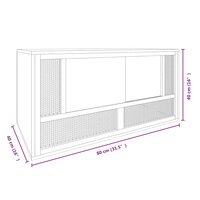 Terrarium 80x40x40 cm bewerkt hout 6