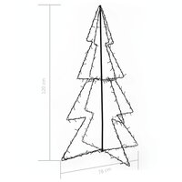 Kegelkerstboom 160 LED&amp;apos;s binnen en buiten 78x120 cm 4
