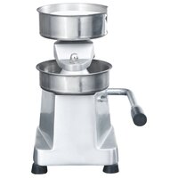 Hamburgerpersmachine met 500 scheidingsbladen 10 cm aluminium 3