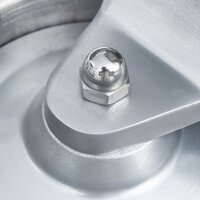 Hamburgerpersmachine met 500 scheidingsbladen 10 cm aluminium 9