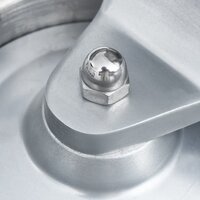 Hamburgerpersmachine met 500 scheidingsbladen 13 cm aluminium 8