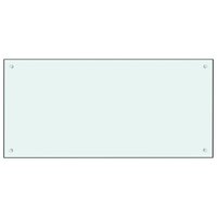Spatscherm keuken 100x50 cm gehard glas melkwit 2