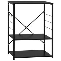 Magnetronkast 60x39,6x79,5 cm bewerkt hout zwart 2
