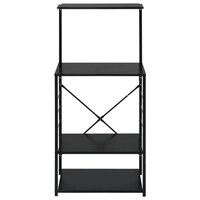 Magnetronkast 60x39,6x123 cm bewerkt hout zwart 3