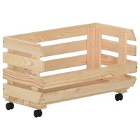 Groentetrolley 37x30x80 cm massief grenenhout 7